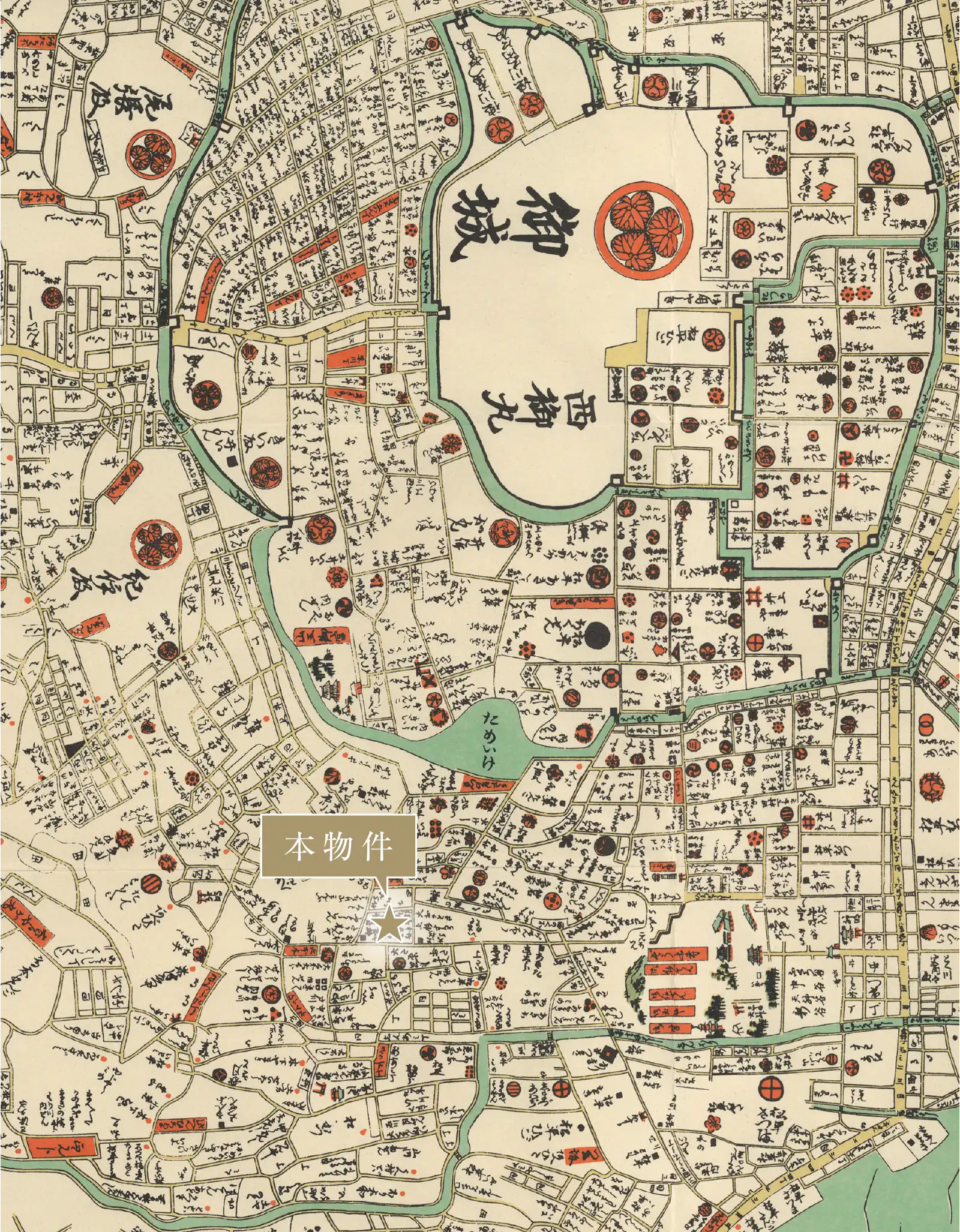 古地図 寛政版江戸図
